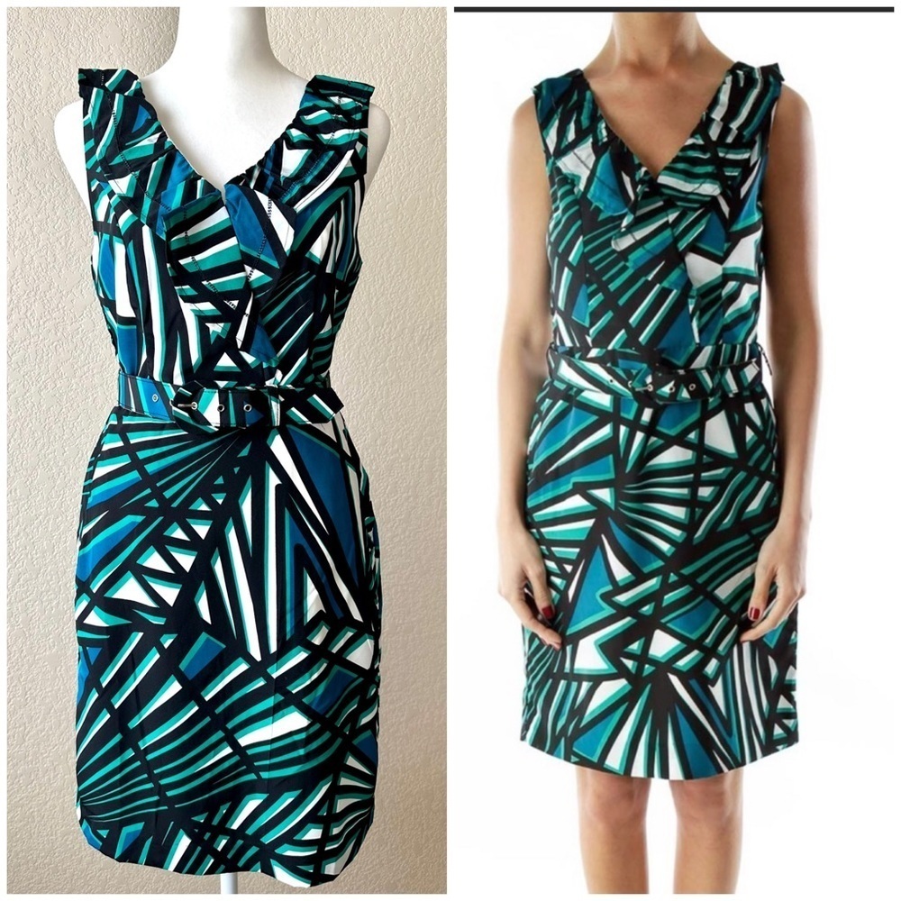 Banana Republic Sleeveless Print Dress - size 2